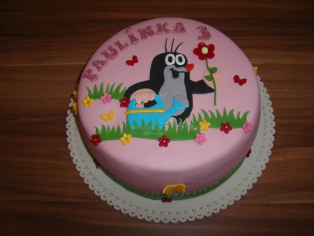 Narodeninová torta - Krtek